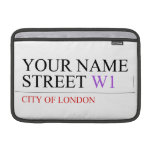 Your Name Street  MacBook Air Sleeves (landscape)
