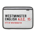 Westminster English  MacBook Air Sleeves (landscape)