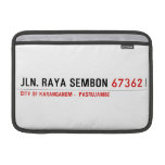 Jln. Raya sembon  MacBook Air Sleeves (landscape)