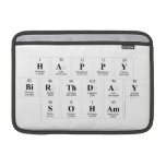 Happy
 Birthday
 Soham  MacBook Air Sleeves (landscape)