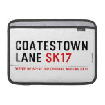 Coatestown Lane  MacBook Air Sleeves (landscape)