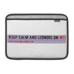 Keep Calm And Leondre On  MacBook Air Sleeves (landscape)