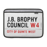 J.B. BROPHY COUNCIL  MacBook Air Sleeves (landscape)