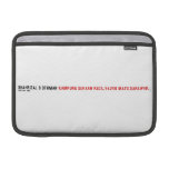 SHAHRIZAL B OTHMAN  MacBook Air Sleeves (landscape)