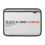 tu LISTA DE libros  MacBook Air Sleeves (landscape)