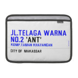 jl.telaga warna no.2  MacBook Air Sleeves (landscape)