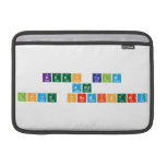 keep calm 
 and 
 love chemistry  MacBook Air Sleeves (landscape)
