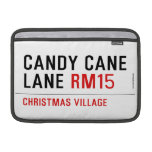 Candy Cane Lane  MacBook Air Sleeves (landscape)