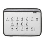 Periodic
 Table
 Writer  MacBook Air Sleeves (landscape)