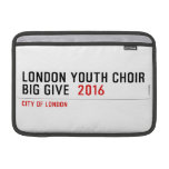 London Youth Choir Big Give   MacBook Air Sleeves (landscape)