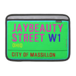 JayBeauty Street  MacBook Air Sleeves (landscape)