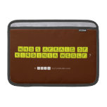 WHO'S AFRAID OF
 VIRGINIA WOOLF ?
   MacBook Air Sleeves (landscape)