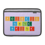 Periodic
 Table
 Writer  MacBook Air Sleeves (landscape)