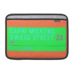Capri Mickens  Swagg Street  MacBook Air Sleeves (landscape)