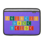 Periodic
 Table
 Writer  MacBook Air Sleeves (landscape)
