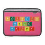 Periodic
 Table
 Writer  MacBook Air Sleeves (landscape)