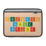 Periodic
 Table
 Writer  MacBook Air Sleeves (landscape)