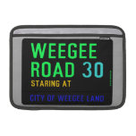 Weegee Road  MacBook Air Sleeves (landscape)