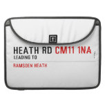 Heath Rd  MacBook Pro Sleeves