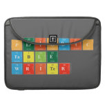 Periodic
 Table
 Writer  MacBook Pro Sleeves