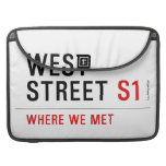 west  street  MacBook Pro Sleeves