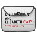 king george vi and elizabeth  MacBook Pro Sleeves