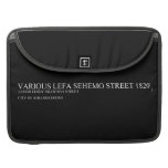Various lefa sehemo street  MacBook Pro Sleeves