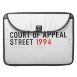 COURT OF APPEAL STREET  MacBook Pro Sleeves