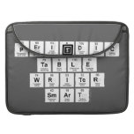 Periodic
 Table
 Writer
 Smart  MacBook Pro Sleeves
