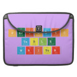 Periodic
 Table
 Writer  MacBook Pro Sleeves