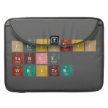 Periodic
 Table
 Writer  MacBook Pro Sleeves
