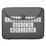 Periodic
 Table
 Writer  MacBook Pro Sleeves