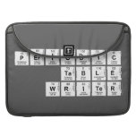 Periodic
 Table
 Writer  MacBook Pro Sleeves