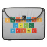 Periodic
 Table
 Writer  MacBook Pro Sleeves