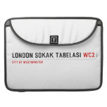 LONDON SOKAK TABELASI  MacBook Pro Sleeves