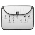 your mom
 is gay  MacBook Pro Sleeves