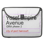 Yosef empire  Avenue   MacBook Pro Sleeves