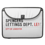 Spencers Lettings Dept.  MacBook Pro Sleeves
