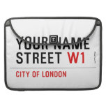 Your Name Street  MacBook Pro Sleeves