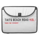 Taits Beach Road  MacBook Pro Sleeves