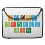 happy
 birthday
 alice  MacBook Pro Sleeves