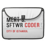 MERT B. SFTWR  MacBook Pro Sleeves