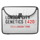 LONDON CITY  GENETICS  MacBook Pro Sleeves