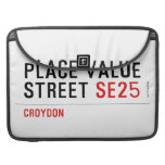 Place value Street  MacBook Pro Sleeves