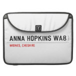 Anna Hopkins WA8  MacBook Pro Sleeves