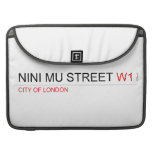 NINI MU STREET  MacBook Pro Sleeves
