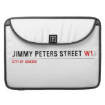 JIMMY PETERS Street  MacBook Pro Sleeves