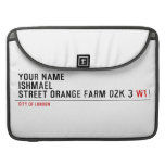 Your Name ishmael Street orange farm dzk 3  MacBook Pro Sleeves