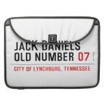 Jack Daniels Old Number  MacBook Pro Sleeves