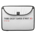 7800 Credit cards street  MacBook Pro Sleeves